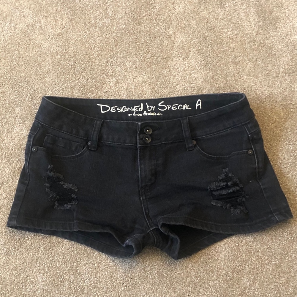 🔴Black short shorts